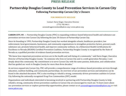 Carson City Press Release